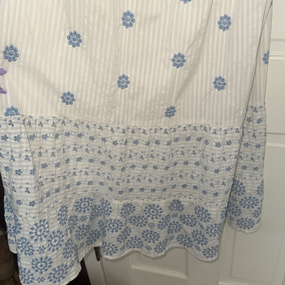 American Eagle Spring Summer Maxi Dress sz L. Embroidered - Picture 6 of 10
